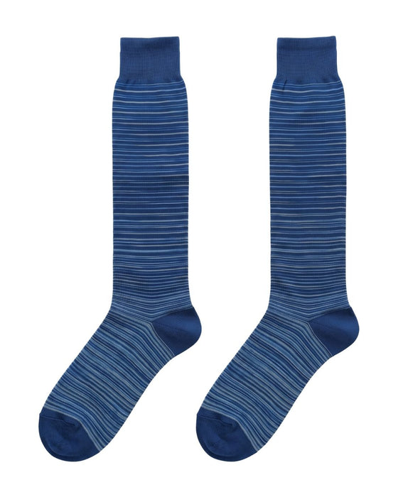 Missoni Light Blue Mens Stripe Dress Socks-