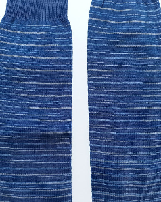 Missoni Light Blue Mens Stripe Dress Socks-