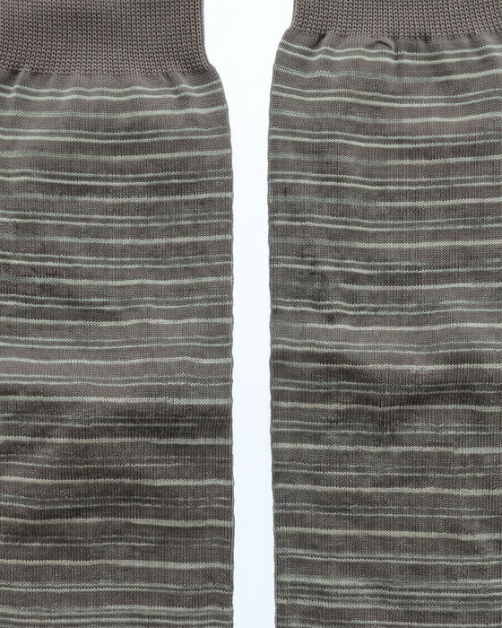 Missoni Taupe  Mens Stripe Dress Socks-