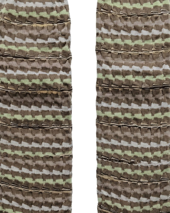 Missoni Camel Pink Mens Zigzag Knit Dress Socks-