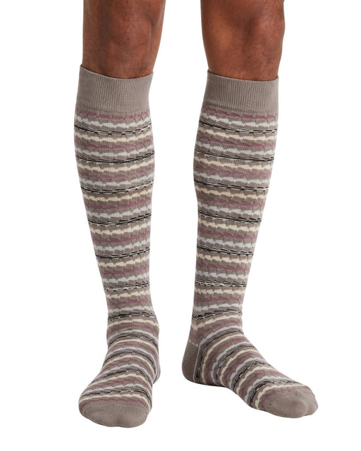 Missoni Grey Pink Mens Zigzag Knit Dress Socks-