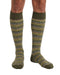 Missoni Olive Green Mens Zigzag Knit Dress Socks-