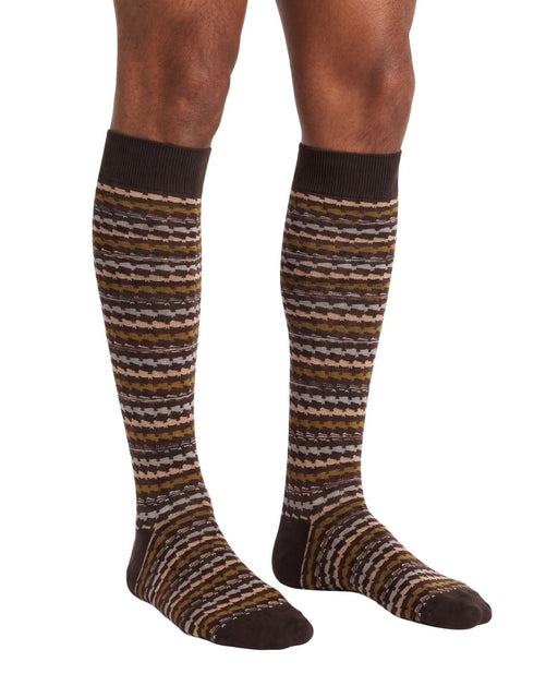 Missoni Brown  Mens Zigzag Knit Dress Socks-