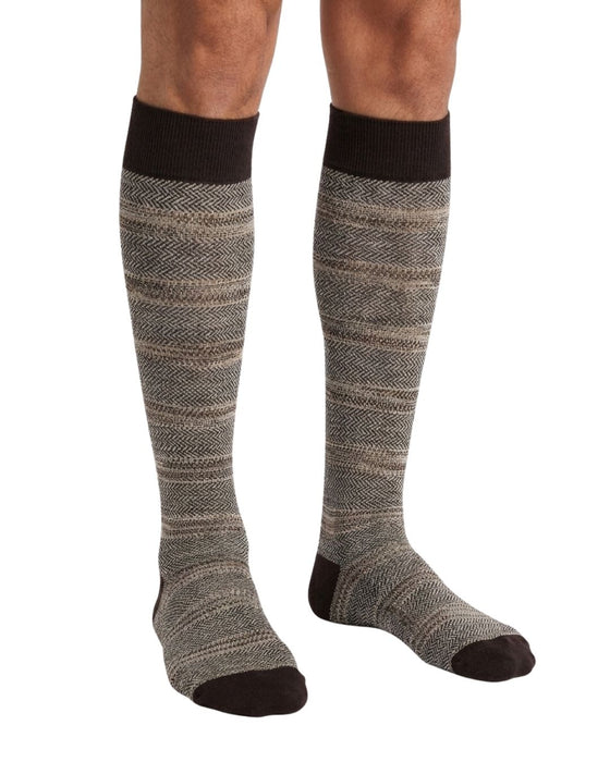 Missoni Brown  Mens Micro Herringbone Dress Socks-S