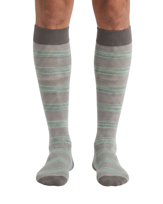 Missoni Taupe  Mens Micro Herringbone Dress Socks-