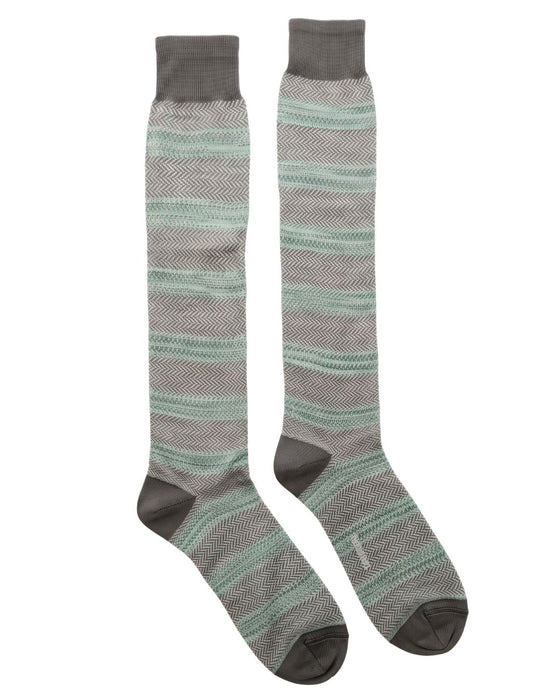 Missoni Taupe  Mens Micro Herringbone Dress Socks-