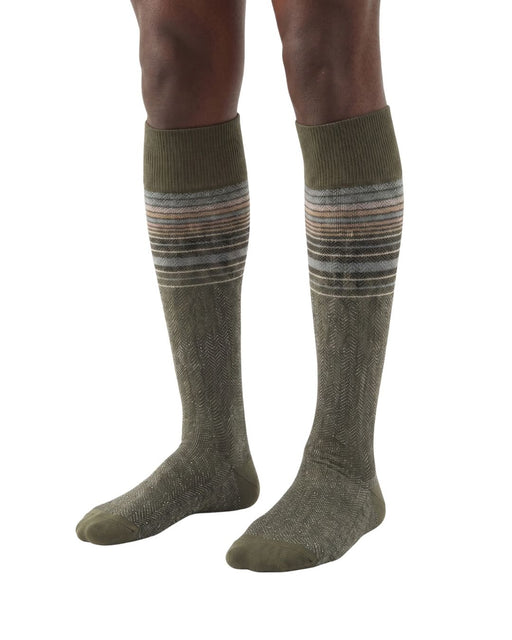Missoni Olive Mens Micro Zigzag Dress Socks-