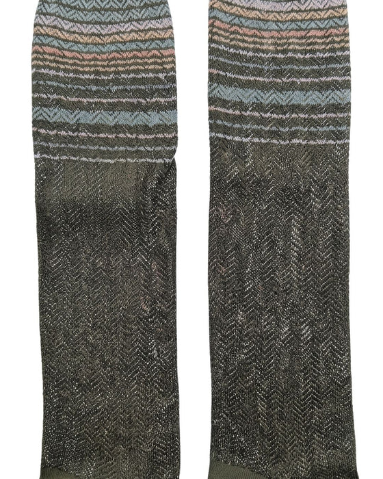 Missoni Olive Mens Micro Zigzag Dress Socks-