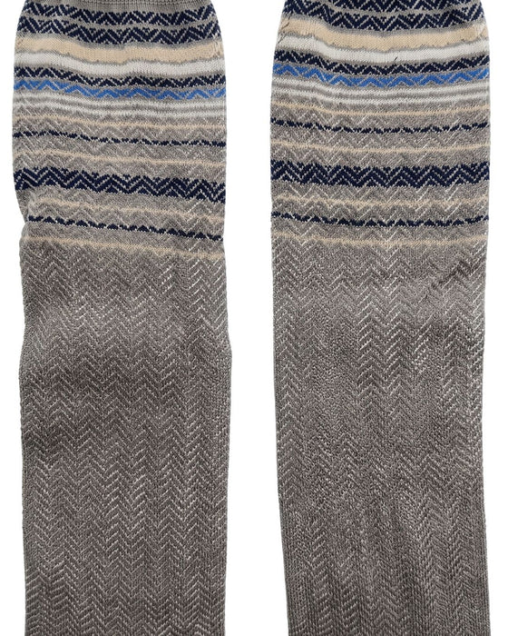 Missoni Grey Mens Micro Zigzag Dress Socks-