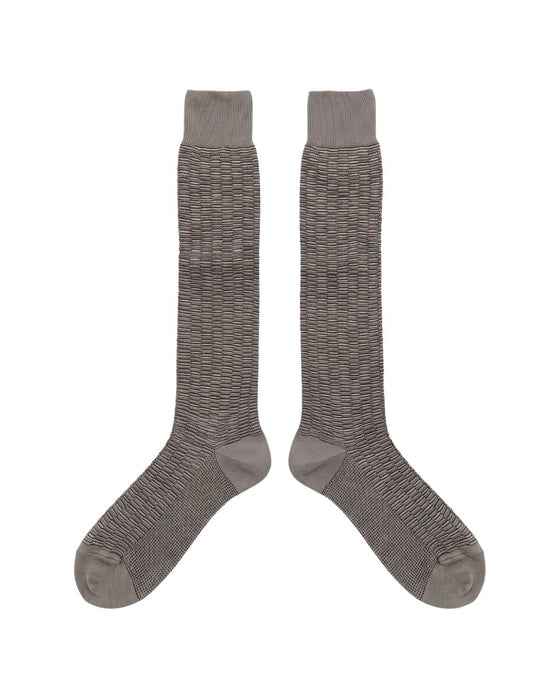 Missoni Taupe  Mens Waffle Dress Socks-
