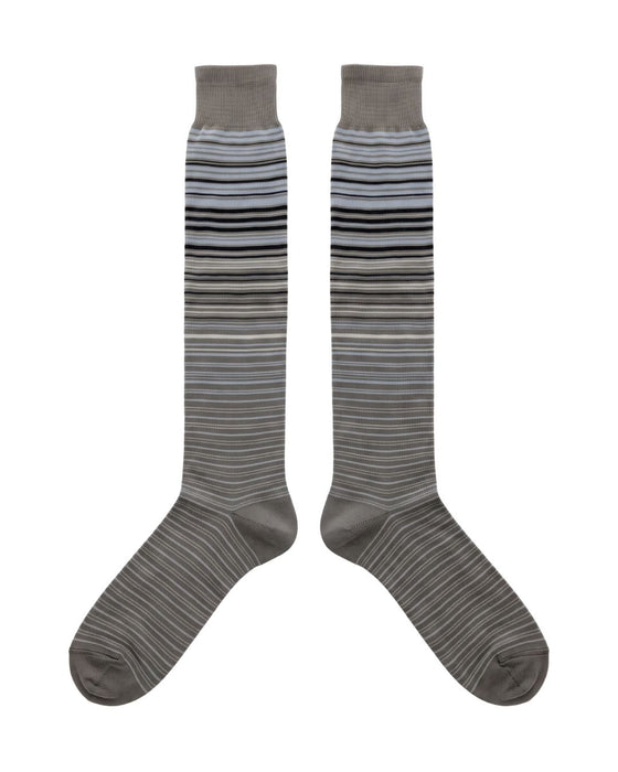Missoni Grey  Mens Pinstripe Dress Socks-