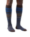 Missoni Brown Blue Mens Pinstripe Dress Socks-M