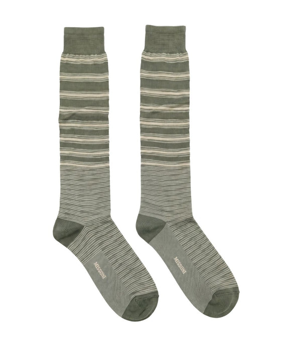 Missoni Mint Mens Multistripe Dress Socks-