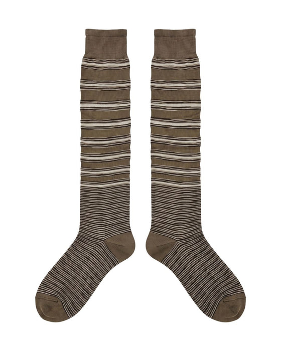 Missoni Camel  Mens Multistripe Dress Socks-