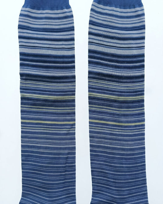 Missoni Light Blue Mens Pinstripe Dress Socks-