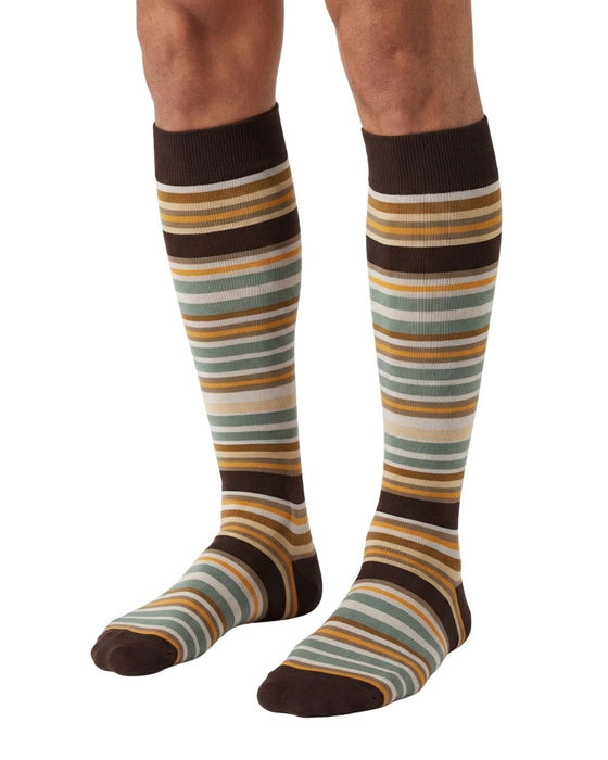 Missoni Brown Mens Multistripe Dress Socks-