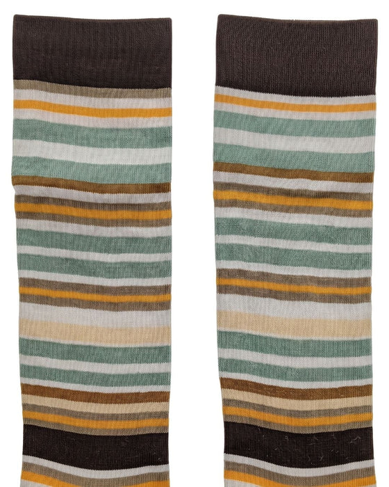 Missoni Brown Mens Multistripe Dress Socks-