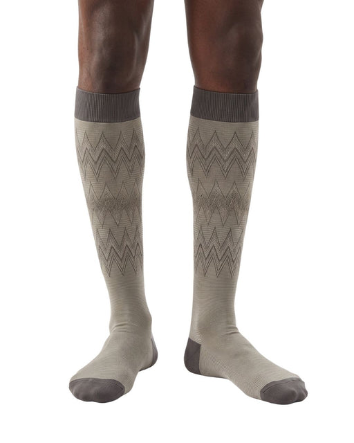 Missoni Taupe  Mens Chevron Dress Socks-M