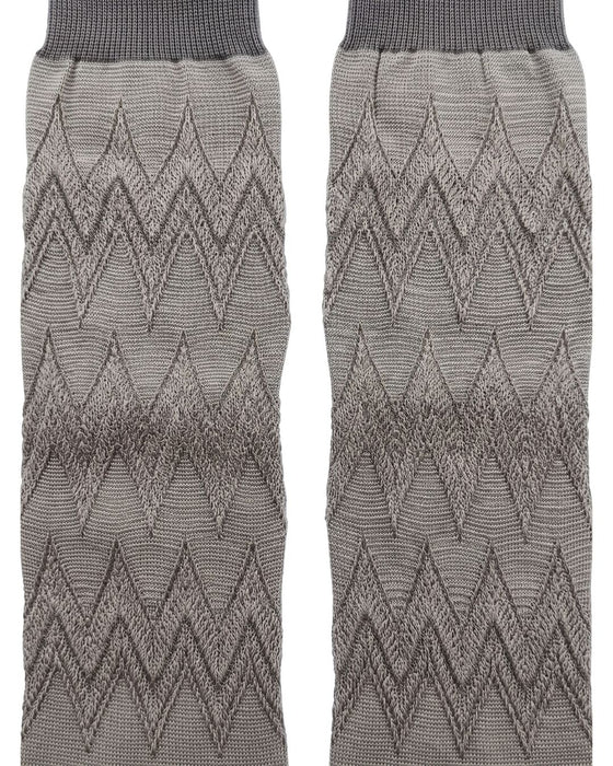 Missoni Taupe  Mens Chevron Dress Socks-M