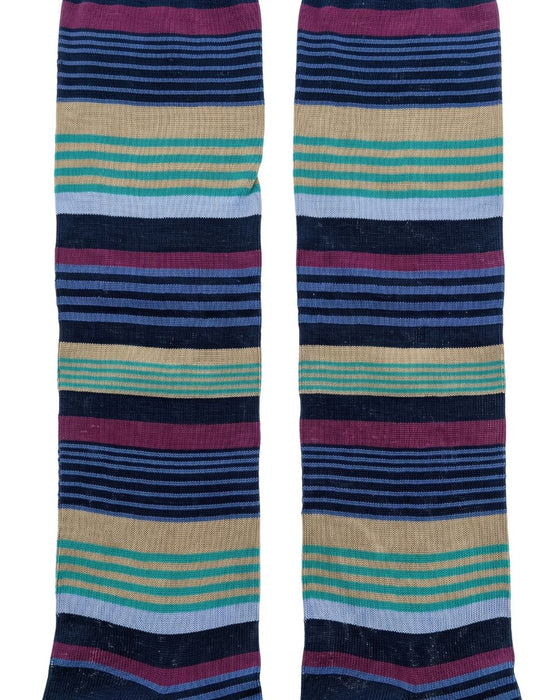 Missoni Multicolor Mens Classic Stripe Dress Socks-M