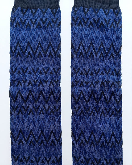 Missoni Royal Blue Mens Chevron Dress Socks-L