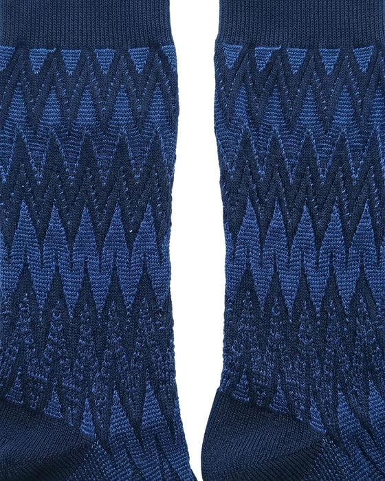 Missoni Black Navy Mens Chevron Dress Socks-S