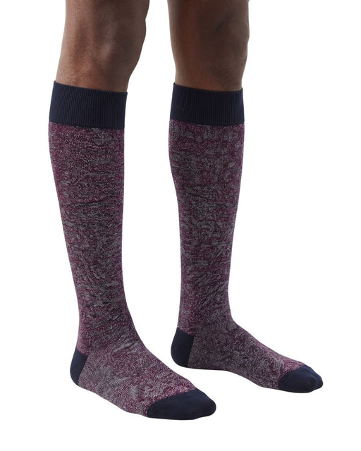 Missoni Burgundy Mens Micro Chevron Dress Socks-L