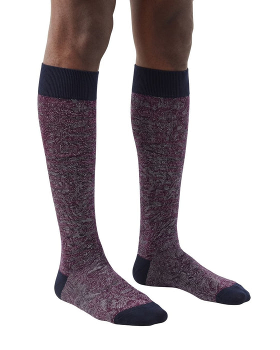Missoni Burgundy Mens Micro Chevron Dress Socks-L