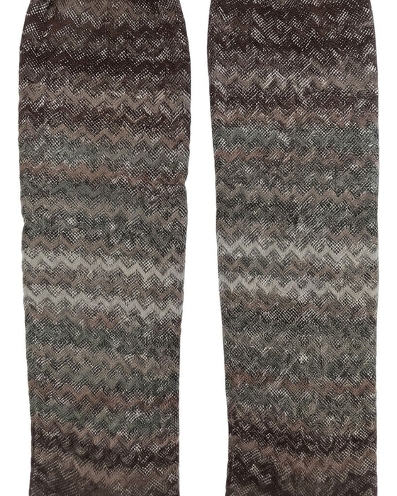 Missoni Brown Gradient Mens Chevron Dress Socks-M