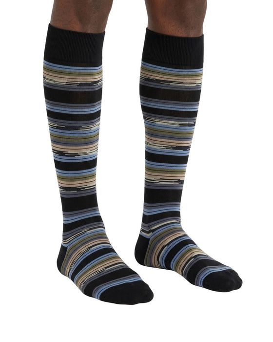Missoni Dark Navy  Mens Stripe Dress Socks-S