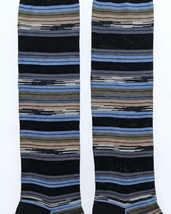 Missoni Dark Navy  Mens Stripe Dress Socks-S