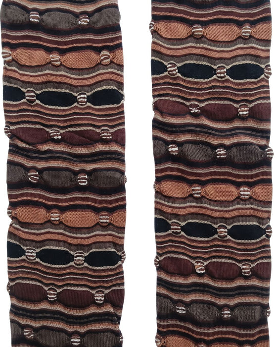 Missoni Brown Mens Stripe Dress Socks-M