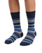 Missoni Marine Blue Mens Stripe Crew Socks-S
