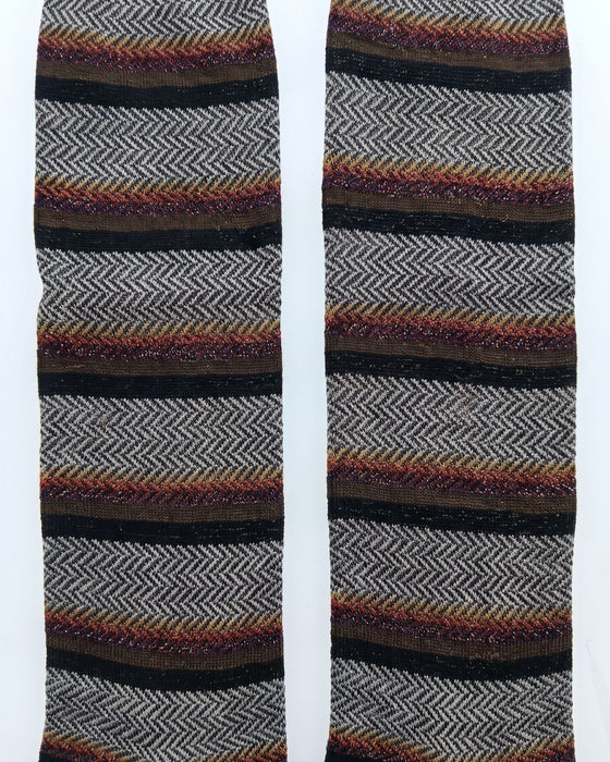 Missoni Black White  Mens Chevron Dress Socks-M