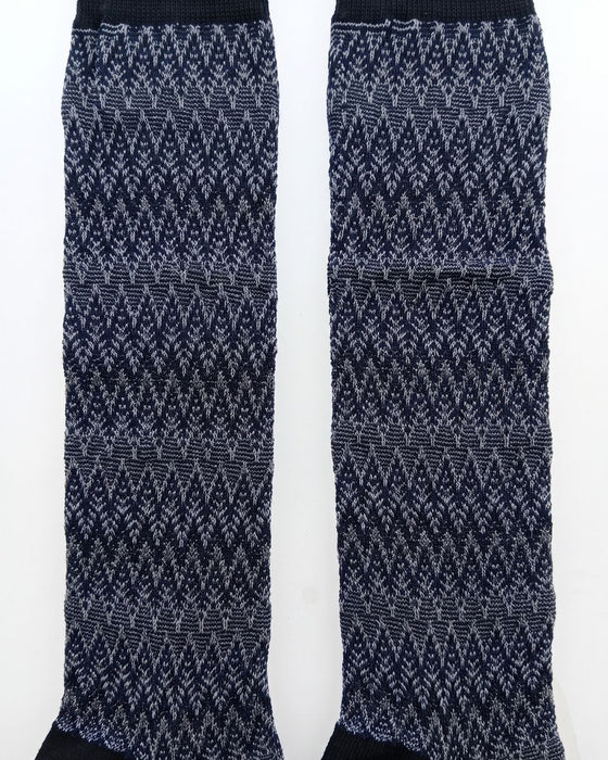 Missoni Sapphire Blue Mens Chevron Dress Socks-M
