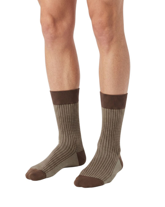Missoni Camel Mens Waffle Crew  Socks-M