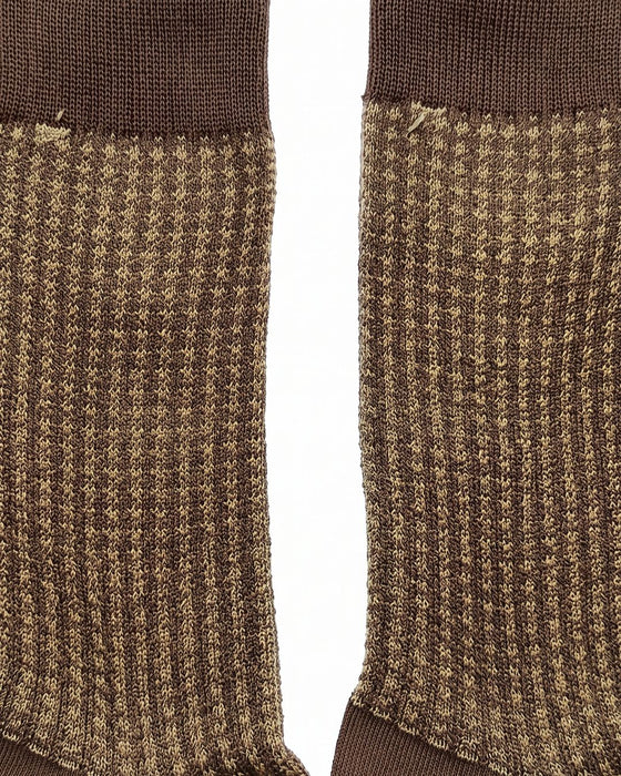 Missoni Camel Mens Waffle Crew  Socks-M