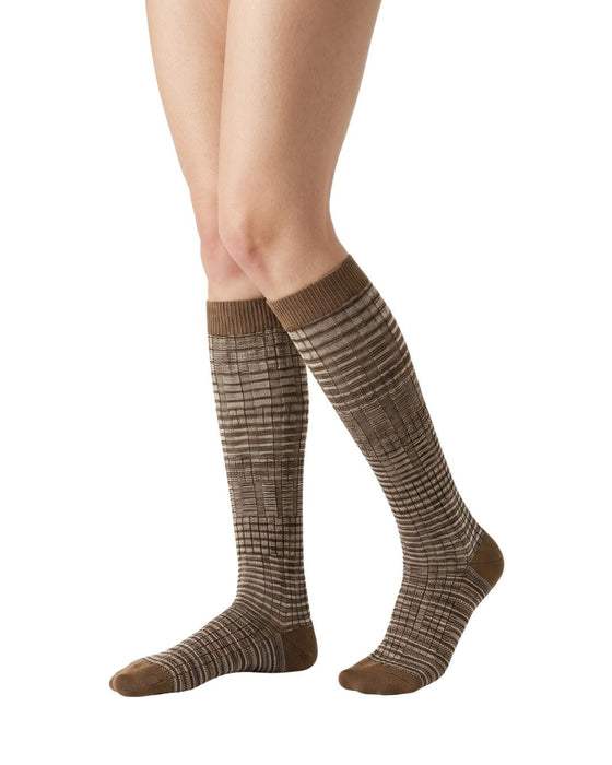 Missoni Taupe  Womens Waffle Dress Socks-L