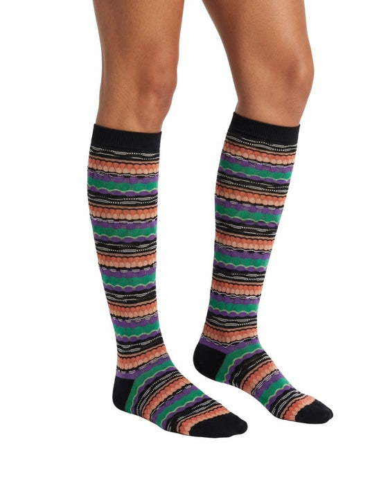 Missoni Black Multi Metallic Womens Dress Socks-M
