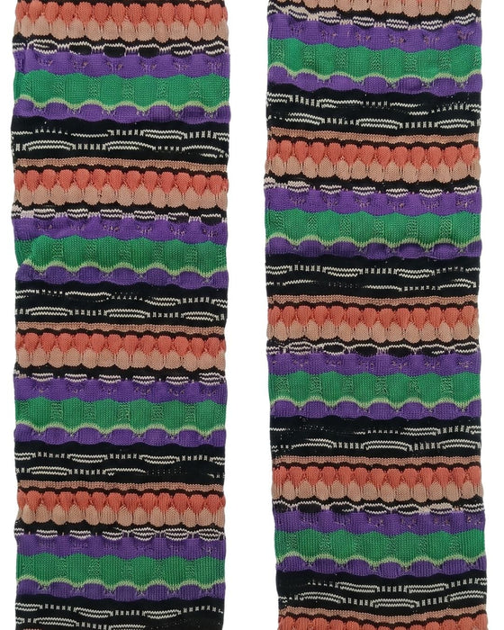 Missoni Black Multi Metallic Womens Dress Socks-M