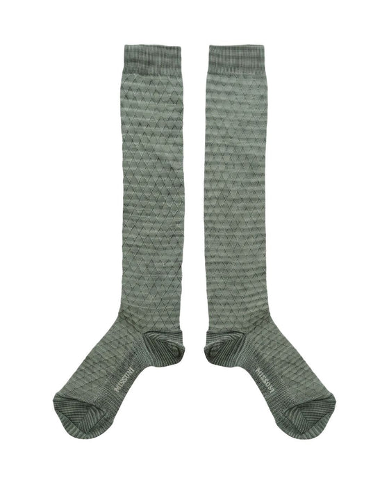 Missoni Mint Green Womens Diamond Sress Socks-M