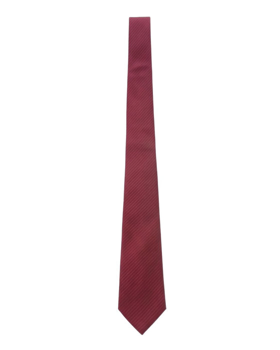 Armani Collezione Mens Burgundy Tonal Stripe Neck Tie