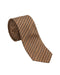 Armani Collezioni Mens Brown / Black Fine Vertical Stripe Neck Tie