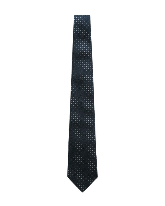 Armani Collezioni Mens Black / Gray Micro Dot Neck Tie