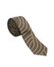 Armani Collezioni Mens Taupe / Beige Curved Geometric Neck Tie