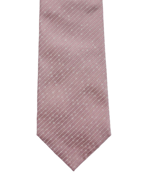 Armani Collezioni Mens Dusty Pink Micro Dot Silk Neck Tie