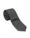 Armani Collezione Mens Black / White Diagonal Stripe Neck Tie