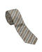 Armani Collezioni Mens Taupe / White / Black Diagonal Stripe Neck Tie