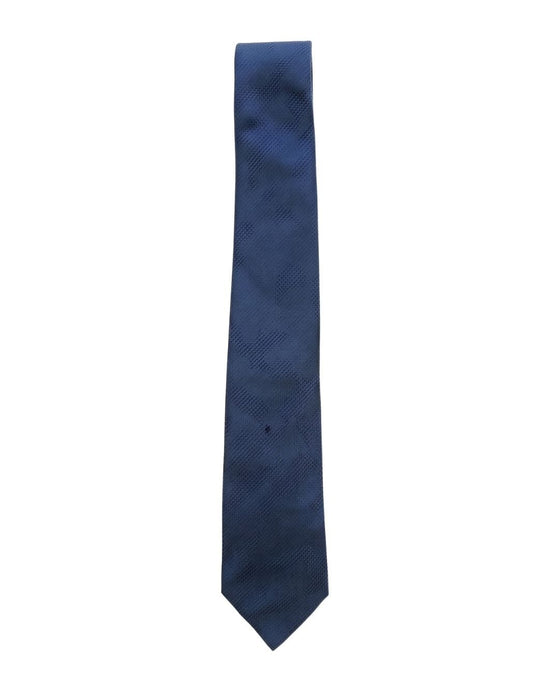 Armani Collezioni Mens Navy Tonal Textured Silk Neck Tie