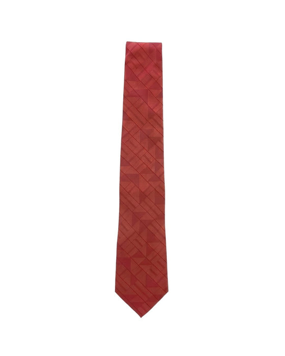 Armani Collezione Mens Red Tonal Diamond Neck Tie